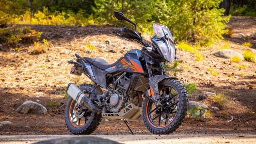 La Ktm 390 Adventure con la quale abbiamo affrontato i 690 km di sterrati nell'Idaho