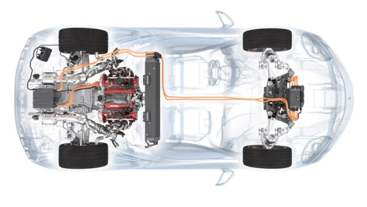 Il powertrain da 1000 Cv della Ferrari SF90