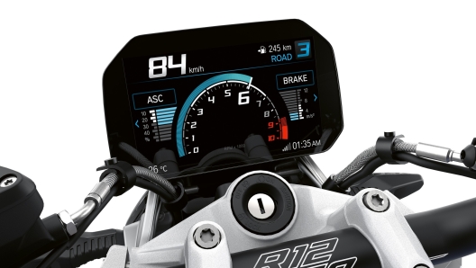 Il display Tft della Bmw R 1250 R 2023