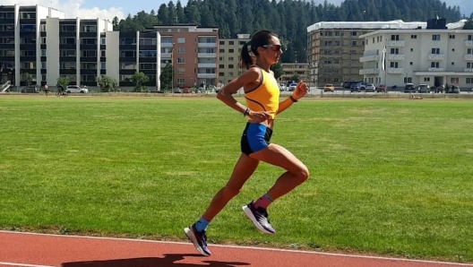 Giovanna Epis durante un allenamento