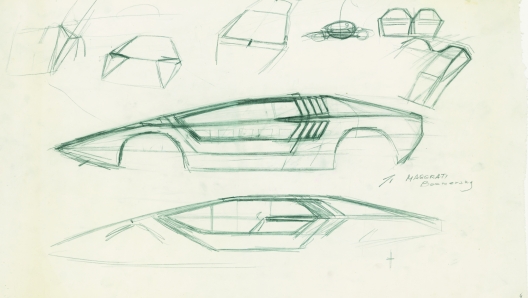 i disegni originali della Maserati Boomerang