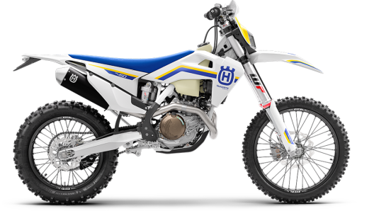 Il profilo tagliente della Husqvarna FE 450 Heritage