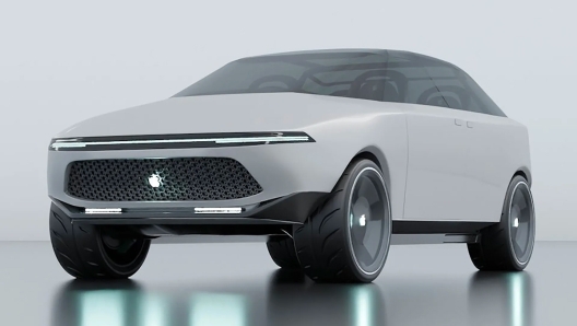 Un rendering che anticipa Apple Car, attesa nel 2026