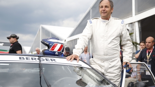 Former Austrian Formula One driver Gerhard Berger is pictured during the Legends Race at the Formula One Grand Prix of Austria on July 2, 2016, in Spielberg, Austria. / AFP PHOTO / APA / ERWIN SCHERIAU / Austria OUT