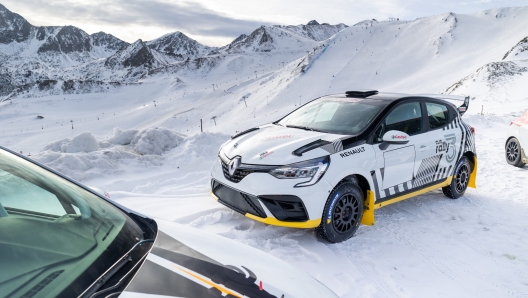 illustration Renault Clio Rally3 launch on the Circuit Andorra - Pas de la Casa, on January 15, 2023 in Encamp, Andorra - Picture Damien Doumergue / DPPI