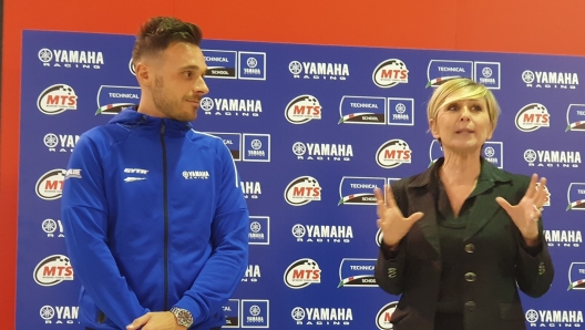 Niccolò Canepa alla presentazione di Yamaha Techncial School