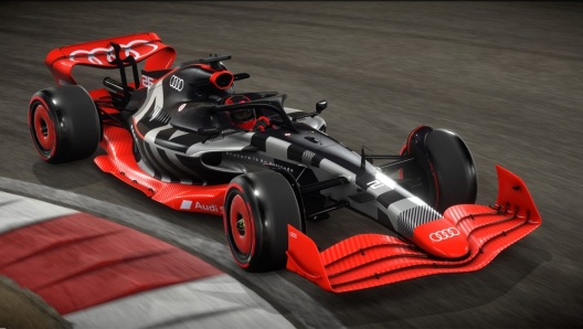 Il rendering Audi F1. L'ingresso avverrà nel 2026