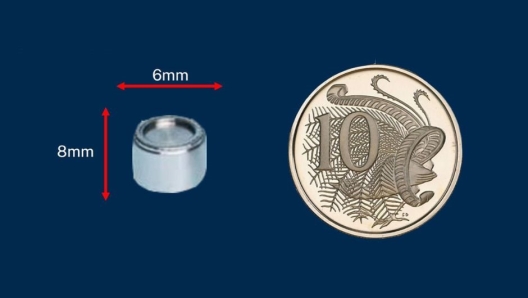 Le dimensioni della capsula radioattiva smarrita in Australia