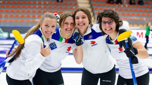 Stefania con il Team Constantini