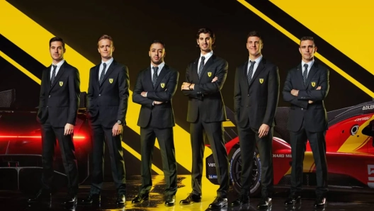 I sei piloti della Ferrari 499P