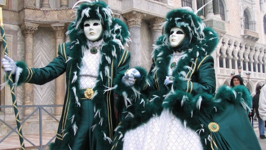 Due maschere del Carnevale di Venezia