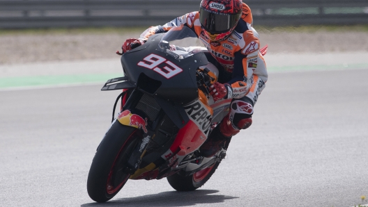 PORTIMAO, PORTUGAL - MARCH 12: Marc Marquez of Spain and Repsol Honda Team heads down a straight  during the Portimao MotoGP Official Test at Portimao Circuit on March 12, 2023 in Portimao, Portugal. (Photo by Mirco Lazzari gp/Getty Images)