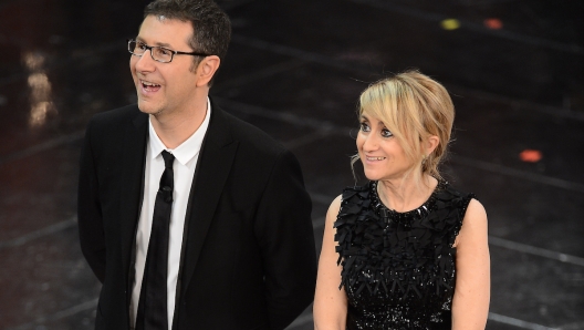 Fabio Fazio e Luciana Littizzetto nel 2013 a Sanremo