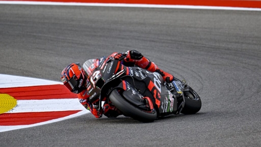 Maverick Vinales in azione nella sprint race di Portimao