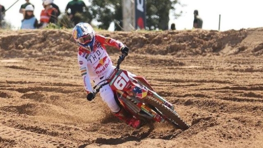 Jorge Prado impegnato sul tracciato di Riola Sardo