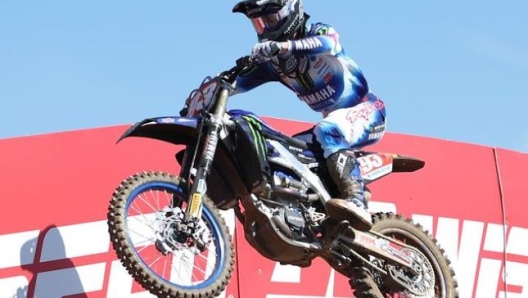 Jago Geerts e la sua guida aggressiva con Yamaha (foto Mxgp)