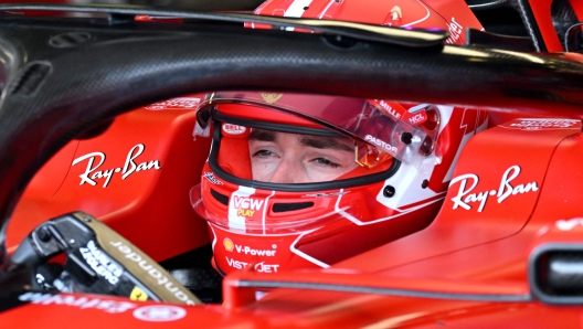 Charles Leclerc sulla Ferrari SF-23 in Australia parte settimo. AFP