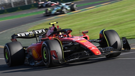 Carlos Sainz in azione a Melbourne. AFP