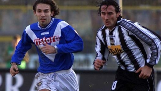 Andrea Pirlo nel 2001, ai tempi del Brescia.