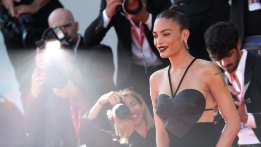 Elodie sul red carpet di "Ti mangio il cuore" di Pippo Mezzapesa. Getty Images