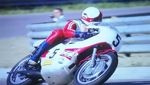 Jarno Saarinen in azione nella gara di Imola del 1973