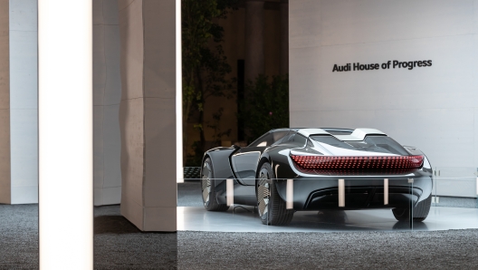 Audi Skysphere all'interno della Audi House of Progress