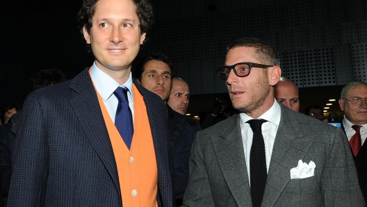 John Elkann presidente della FIAT con Lapo Elkann durante la mostra "Le auto dell'avvocato" dedicata a Gianni Agnelli allestita al Museo Nazionaledell'automobile di Torino,12 marzo 2013 ANSA/ ALESSANDRO DI MARCO