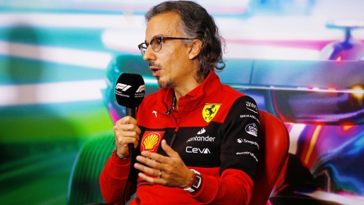 MEXICO CITY, MEXICO - OCTOBER 29: Laurent Mekies, Scuderia Ferrari Sporting Director attends the Team Principals Press Conference prior to final practice ahead of the F1 Grand Prix of Mexico at Autodromo Hermanos Rodriguez on October 29, 2022 in Mexico City, Mexico. (Photo by Chris Graythen/Getty Images)