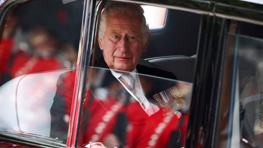 (FILES) In this file photo taken on June 3, 2022 Britain's Prince Charles, Prince of Wales, arrives to the National Service of Thanksgiving for The Queen's reign at Saint Paul's Cathedral in London as part of Queen Elizabeth II's platinum jubilee celebrations. - The coronation ceremony of Britain's King Charles III and his wife, Britain's Camilla, Queen Consort, as King and Queen of the United Kingdom and Commonwealth Realm nations is scheduled to take place at Westminster Abbey, in London, on May 6, 2023. (Photo by HENRY NICHOLLS / POOL / AFP)