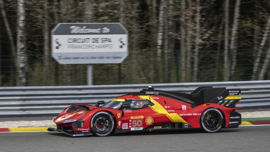 La Ferrari 499P impegnata a Spa