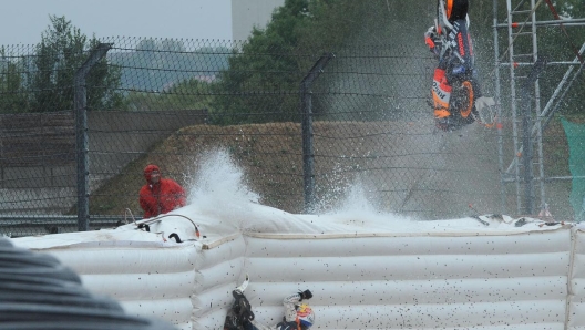 Pedrosa nel 2008 al Sachsenring in Germania