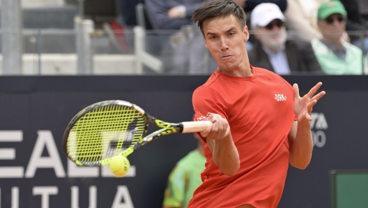 Foto Fabrizio Corradetti / LaPresse 15 Maggio 2023 Roma, Italia Sport Tennis Internazionali BNL d'Italia 2023 Fabian Marozsan (HUN) vs Carlos Alcaraz (ESP) Nella foto: Carlos Alcaraz (ESP)  Photo Fabrizio Corradetti / LaPresse May 15 2023 Rome, Italy Sport Tennis Internazionali BNL d'Italia 2023 Fabian Marozsan (HUN) vs Carlos Alcaraz (ESP) In the pic: Carlos Alcaraz (ESP)