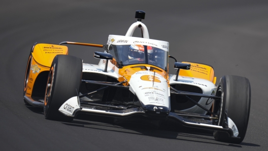 Felix Rosenqvist in azione a Indianapolis. AP