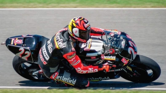 Bayle con l'Aprilia 250