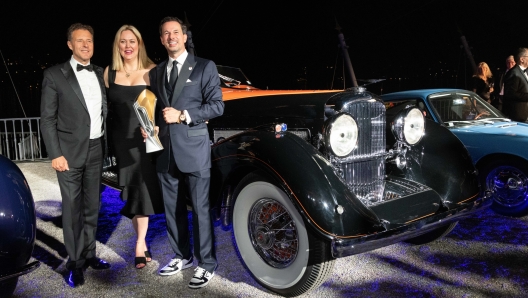 La Duesenberg SJ Speedster con carrozzeria concepita da Gurney Nutting del 1935 Best of Show al Concorso d'Eleganza di Villa d'Este