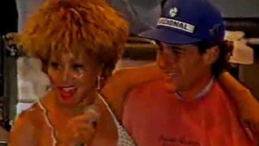 Tina Turner e Ayrton Senna nel concerto del 1993 in Australia