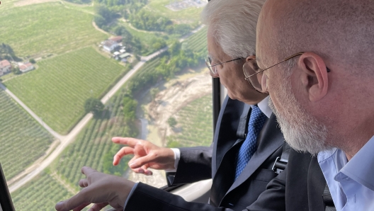 Mattarella nelle zone alluvionate in Emilia-Romagna