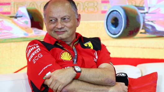 BARCELONA, SPAIN - JUNE 02: Ferrari Team Principal Frederic Vasseur attend s during practice ahead of the F1 Grand Prix of Spain at Circuit de Barcelona-Catalunya on June 02, 2023 in Barcelona, Spain. (Photo by Dan Istitene/Getty Images)