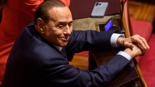 Silvio Berlusconi in Senato nel 2022