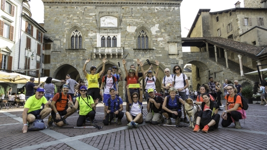 L'arrivo a Bergamo Alta