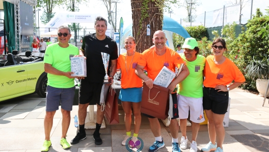 Hugo Sconocchini durante la premiazione alla Vip Padel Cup di Vpe20