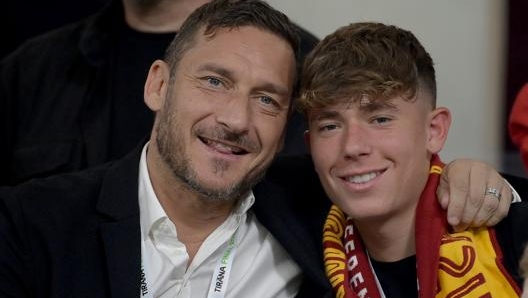 Francesco e Cristian Totti GETTY