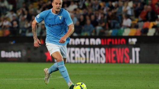 Foto Andrea Bressanutti/LaPresse - 21 maggio 2023 Udine, Italia - Sport, Calcio - Udinese vs Lazio - Campionato italiano di calcio Serie A TIM 2022/2023 - Stadio Friuli. Nella foto: sergej milinkovic savic  Photo Andrea Bressanutti/LaPresse - May  21, 2023 Udine, Italy - Sport, Soccer - Udinese vs Lazio  - Italian Serie A Football Championship 2022/2023 - Friuli Stadium. In the pic: sergej milinkovic savic