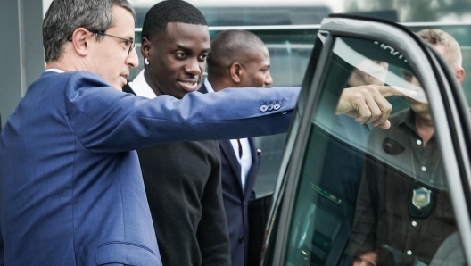 L'arrivo del calciatore della Juventus Timoty Weah all'aeroporto di Caselle. Torino 28 giugno 2023 ANSA/TINO ROMANO