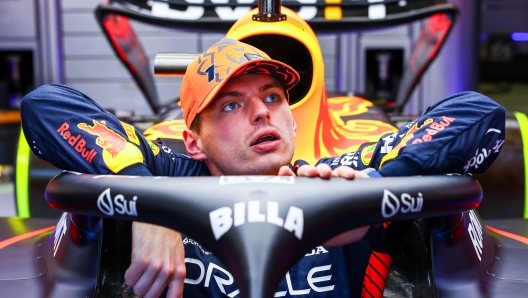 SPIELBERG, AUSTRIA - JUNE 29: Max Verstappen of the Netherlands and Oracle Red Bull Racing has a seat fitting in the garage during previews ahead of the F1 Grand Prix of Austria at Red Bull Ring on June 29, 2023 in Spielberg, Austria. (Photo by Mark Thompson/Getty Images)