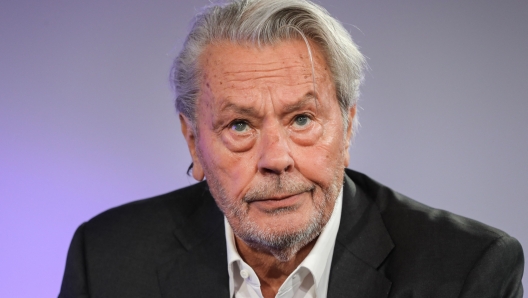 (FILES) French actor Alain Delon attends a Master Class at the 72nd edition of the Cannes Film Festival in Cannes, southern France, on May 19, 2019. Alain Delon's children filed a complaint on July 5, 2023, against the actor's companion for moral harassment and misappropriation of correspondence, their lawyer told AFP. (Photo by Valery HACHE / AFP)