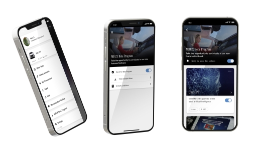 Teilnahme am ChatGPT Beta Programm per Mercedes me App. 

Participation in the ChatGPT beta program via Mercedes me app.