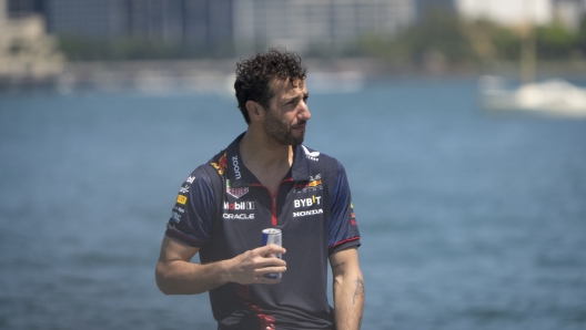 Daniel Ricciardo competing in the Unserious Race in Miami, Florida, USA on 04 May, 2023.