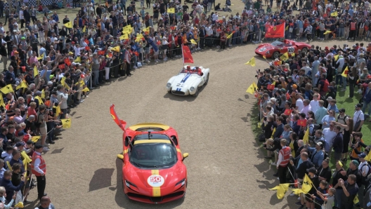 A  Goodwood si festeggia la vittoria Ferrari a Le Mans