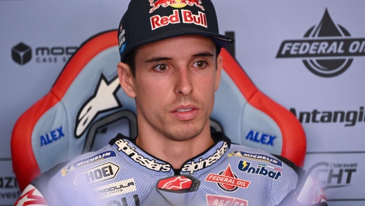 Ducati Spanish rider Alex Marquez looks on after the qualifying rounds ahead of the Italian MotoGP race at Mugello Circuit in Mugello, on June 10, 2023. (Photo by Filippo MONTEFORTE / AFP)